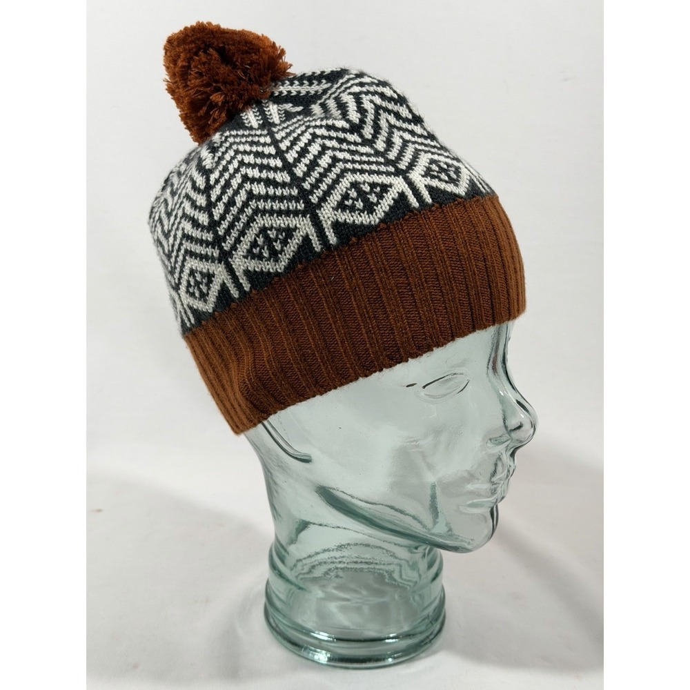 Pistil‎ Beanie Hat Multicolor Pom Pom Boho Ski Lodgecore Winter Cap